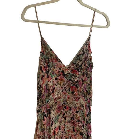 IRO Severn Dress Strappy Floral Printed V Neck Multicolor Size EU 42 - Picture 8 of 11